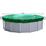 Quick Star Poolabdeckung Rund Planenmaß Ø 560cm passend für Poolgröße Ø 460-500cm Winterabdeckplane 200g/m2