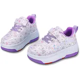 Hearda Schuhe mit Rollen für Mädchen Jungen, Kinder Rollschuhe Schuhe mit 4 Rollen Abnehmbar, Mädchen Turnschuhe 2-in-1 Rollschuhe Outdoor-Turnschuhe mit Rollen-Skateboardschuhe - 35 EU