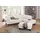 Home Affaire Ecksofa HOME AFFAIRE "Trondheim L-Form", beige (linen), B:260cm H:89cm T:214cm, Struktur fein (100% Polyester);Flachgewebe (100% Polyester);Luxus-Microfaser (90% Polyester, 10% Polyamid), Sofas, Ecksofa, mit Federkern und Knopfheftung im Rücken, Füße