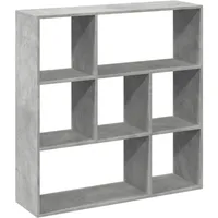 vidaXL Raumteiler-Bücherregal 102 x 29 x 103,5 cm Betongrau