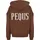 pequs Back Logo Hoodie Braun L