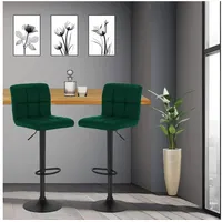 Stado® Barhocker | 2 Stück | Dunkelgrün | Samtbezug