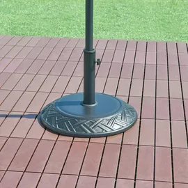casa.pro Schirmständer Bisegna Beton Ø 50 x 7 cm Schwarz