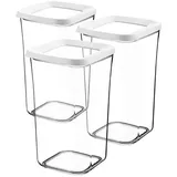 Michelino Vorratsdose 3er Set weiß 1,3 l