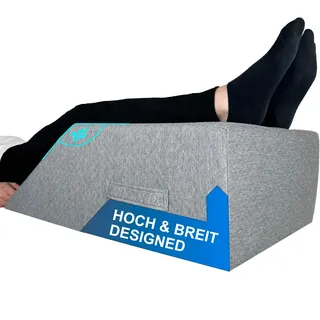 Fedeo Hohes Venenkissen – Beinhochlagerungskissen in L & XL – Keilkissen für müde & schwere Beine – Beinkissen zur Entlastung & Lagerung müder Beine – Wedge Pillow