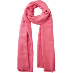 Schal LAURA SCOTT, Damen, pink, Web, Obermaterial: 100% Polyester, unifarben, casual, Modetücher, Schal-Tuch mit feinen Fransen - neue Farbe champagner