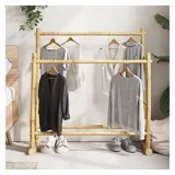 vidaXL Kleiderständer 100x30x100 cm Bambus