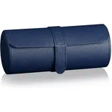 Heisse & Söhne seit 1976 HEISSE & SÖHNE SEIT 1976® Uhrenbox/Aufbewahrung Rondo 3 Blau Eidechsen Optik für 3 Armbanduhren