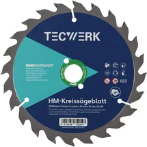 tecwerk Handkreissägeblatt AD 190 mm Z.48 WZ Schnitt-B.2 mm