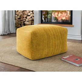 Mirjan24 Sitzsack, Gelb, Textil, Rechteckig, 60x40x70 cm, Wohnzimmer, Hocker, Sitzsäcke, XXL Sitzsäcke