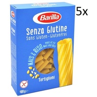 5x Barilla Tortiglioni 400g senza Glutine Glutenfrei pasta nudeln