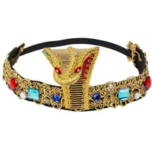Boland 04241 - Stirnband Nile Queen, Tiara, Kopfschmuck, Königin des Nils, Ägypten, Kleopatra, Accessoire, Karneval, Mottoparty