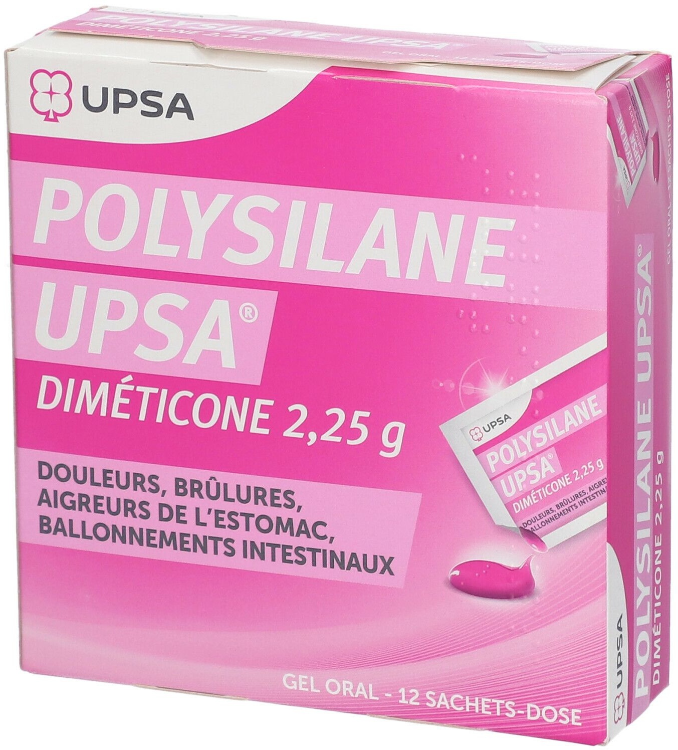 POLYSILANE UPSA, gel oral, sachet-dose 12 sachets 12 pc(s) sachet(s)