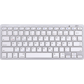 ISY IBK-1000, Tastatur, Sonstiges, kabellos, Weiß/Silber