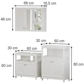 Vicco Riad 3-tlg. Weiß