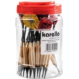 Karella Softdart Box Karella 24 Stk., Messing/Alu in Dose, 2 BA Gewinde