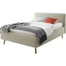 Meise Möbel Polsterbett Mattis 120 x 200 cm Stoff Grau Taupe