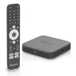 Quantis QE700 4K UHD Streaming Box, Google TV, Chromecast, 32GB