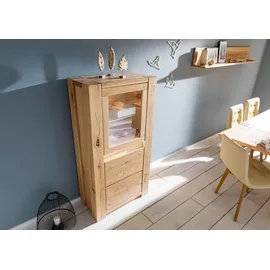MASSIVMOEBEL24.DE Highboard 73 x 40 x 142 cm Beige