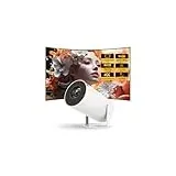 Mini Beamer 4K VideoprojektorUnterstützt Android 11, Smart Projector mit Bluetooth 5 & WiFi 6, LYNCAST 1080p 260ANSI Tragbarer Projektor für Telefon/TV Stick/HDMI/PS5/iOS