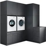 laundreezy Mehrzweckschrank-Set 203 x 238 x 68 cm Grau