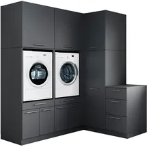 laundreezy Mehrzweckschrank-Set 203 x 238 x 68 cm Grau