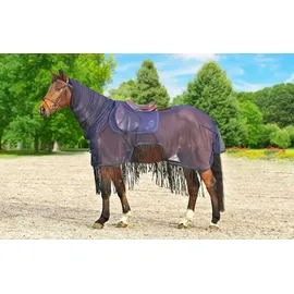 Euroriding AusreitFliegendecke mit Fransen - navy - 125