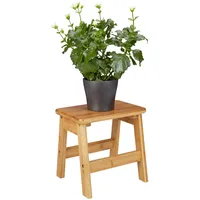 Relaxdays Hocker Bambus 27 x 29 x 24 cm Braun