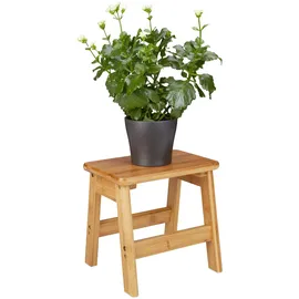 Relaxdays Hocker Bambus 27 x 29 x 24 cm Braun
