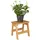 Relaxdays Hocker Bambus 27 x 29 x 24 cm Braun