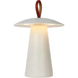 LUCIDE Tischlampe Aluminium Ø 19,7 cm 1x2W dimmbar IP54 weiß