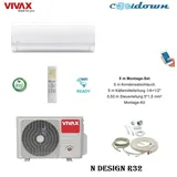 VIVAX N Design Klimagerät 18000 BTU + 5 m Montageset Split Klimaanlage A++