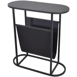 Loft42 Beistelltisch, Schwarz, Metall, 20x55x50 cm, Wohnzimmer, Wohnzimmertische, Couchtische