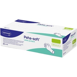 Hartmann Peha-soft Latex protect Einweghandschuhe S, 100 Stück