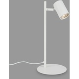 Briloner Leuchten - Tischlampe verstellbar, Tischleuchte schwenkbar, Schreibtischlampe, Kabelschalter, 1x GU10 Fassung max. 9 Watt, Weiß, 38,5 cm, 7408-016