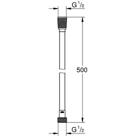 Grohe Relexaflex Brauseschlauch 500 mm Chrom
