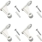 Siena Garden Wandhalterung für Spaliere 16-teilig Kunststoff 60 x 30 cm Weiß