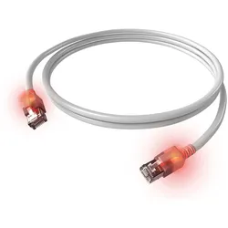 EasyLan saCon DualBoot LED Patchkabel S/FTP weiß 1.50m Kat.6A - Netzwerk - FTP