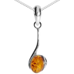 Kette mit Anhänger OSTSEE-SCHMUCK "Ostsee-Schmuck Kette mit Anhänger Lennja klein" Gr. 45, silber (silberfarben), Halsketten, Damen, 45cm, Silber 925 (Sterlingsilber), L: 42cm