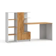 Vicco Schreibtisch Tomy, Weiß/Goldkraft Eiche, 150 x 59 cm 2er Set, Vicco