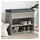 vidaXL Schuhbank 62 x 50 x 32 cm grau / grau