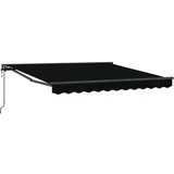 vidaXL Einziehbare Markise 300 x 250 cm schwarz