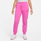 Nike Sportswear Phoenix Mid-Rise Fleece Jogginghose Damen 675 - playful pink/black XL