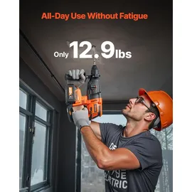 Vevor Akku-Bohrhammer 20 V inkl. Akku & Ladegerät + Tragekoffer