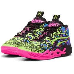 PUMA MB.04 Heem Basketballschuhe 01 - PUMA black/luminous pink/electric lime 42.5