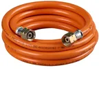 CFH Gasschlauch VS 500 – 5 m, G 3/8" LH, Ersatz- und Verlängerungsschlauch für LPG/Propan/Butan, für Abflamm- oder Gaslötgeräte, DVGW zertifiziert