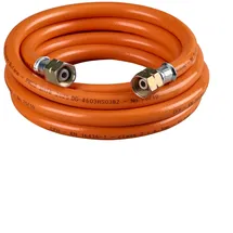 CFH Gasschlauch VS 500 – 5 m, G 3/8" LH, Ersatz- und Verlängerungsschlauch für LPG/Propan/Butan, für Abflamm- oder Gaslötgeräte, DVGW zertifiziert