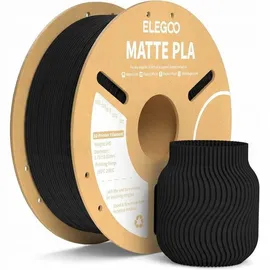 Elegoo PLA Matte Filament, 1,75mm, 1kg - Farbton: schwarz