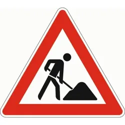 Verkehrszeichen 123 Gefahrenzeichen Baustelle RA2