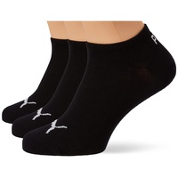 Puma Unisex Socken - Sneaker-Socken, Damen, Herren, einfarbig, Vorteilspack Schwarz 39-42